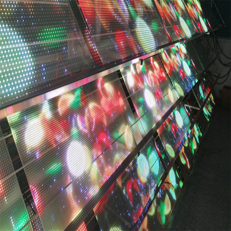 RGB Colorful LED Transparent Film Screen Indoor Flexible LED Display Screen