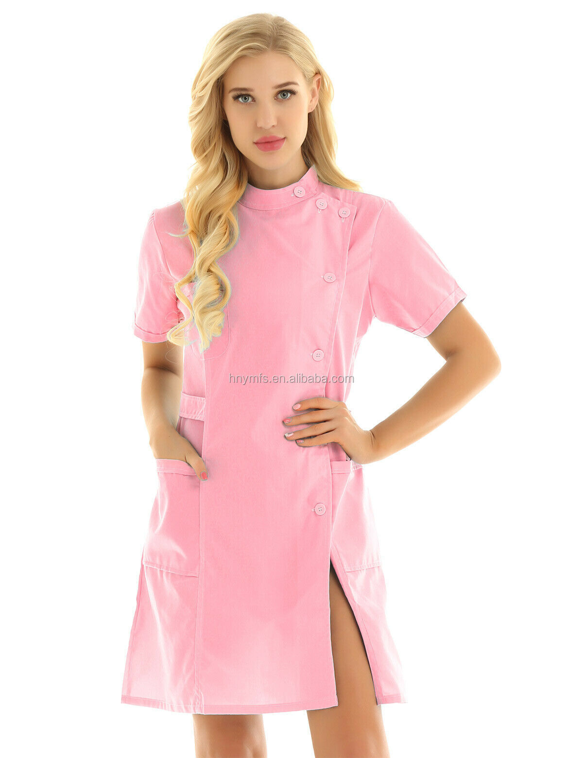 White Medical Hospital Staff Uniforms Custom Sizes Anti Pilling