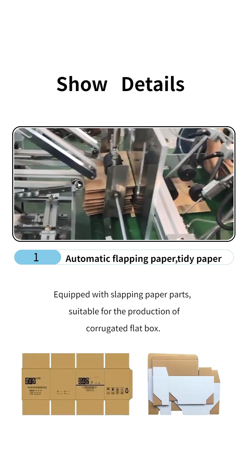 Advanced CQT-800WK-2 Corrugated Paper Box Folder Gluer Machine for Cardboard Boxes