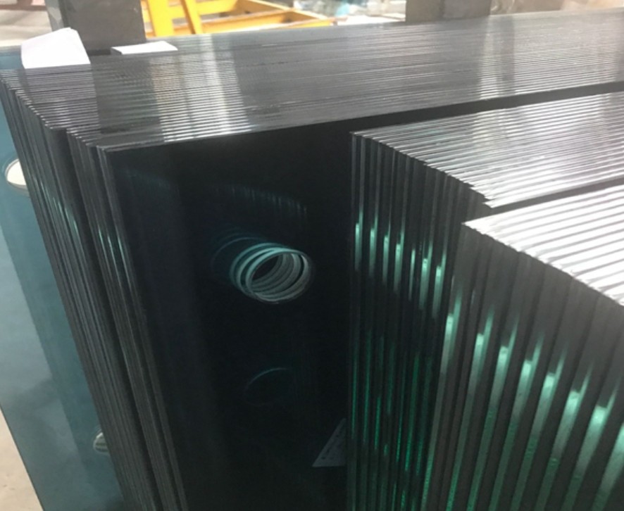 Grey Black Tempered Laminated Glass 4+4mm 8.76mm 442 Safety Glass Per Square Meter