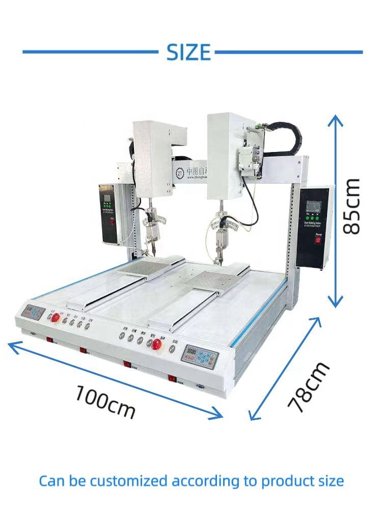 Camera-Equipped Precision Automatic Soldering Machine for 1-2mm Soldering Capacity and 0.4-0.6MPA Air Source