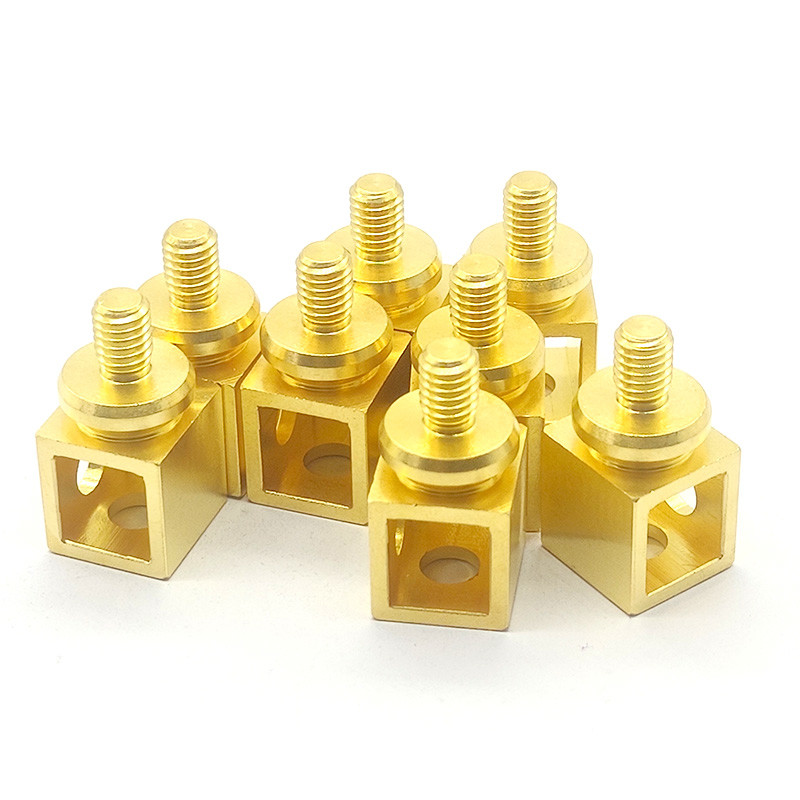 Precision Brass Mechanical Parts 0.01mm - 0.005mm Tolerance Brass CNC Turned Parts