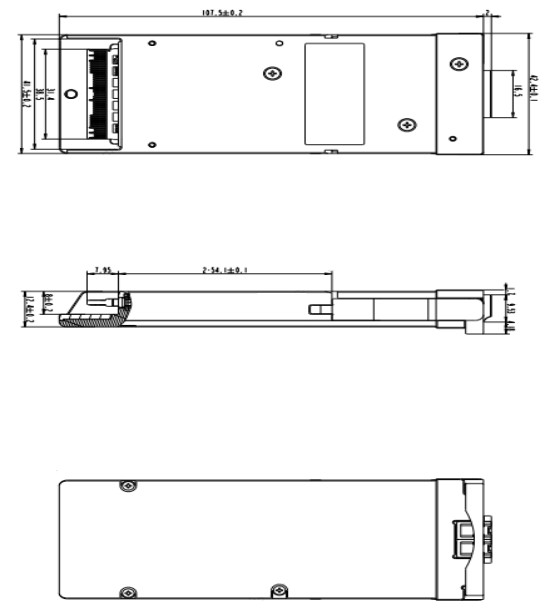 50GHz 200G CFP2 DCO Coherent Module Reach 80KM Optical Transceiver
