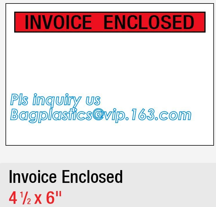 packing list envelope for AWB, packing list envelope mailing bag for express, Packing List Enclosed Envelopes, bagease