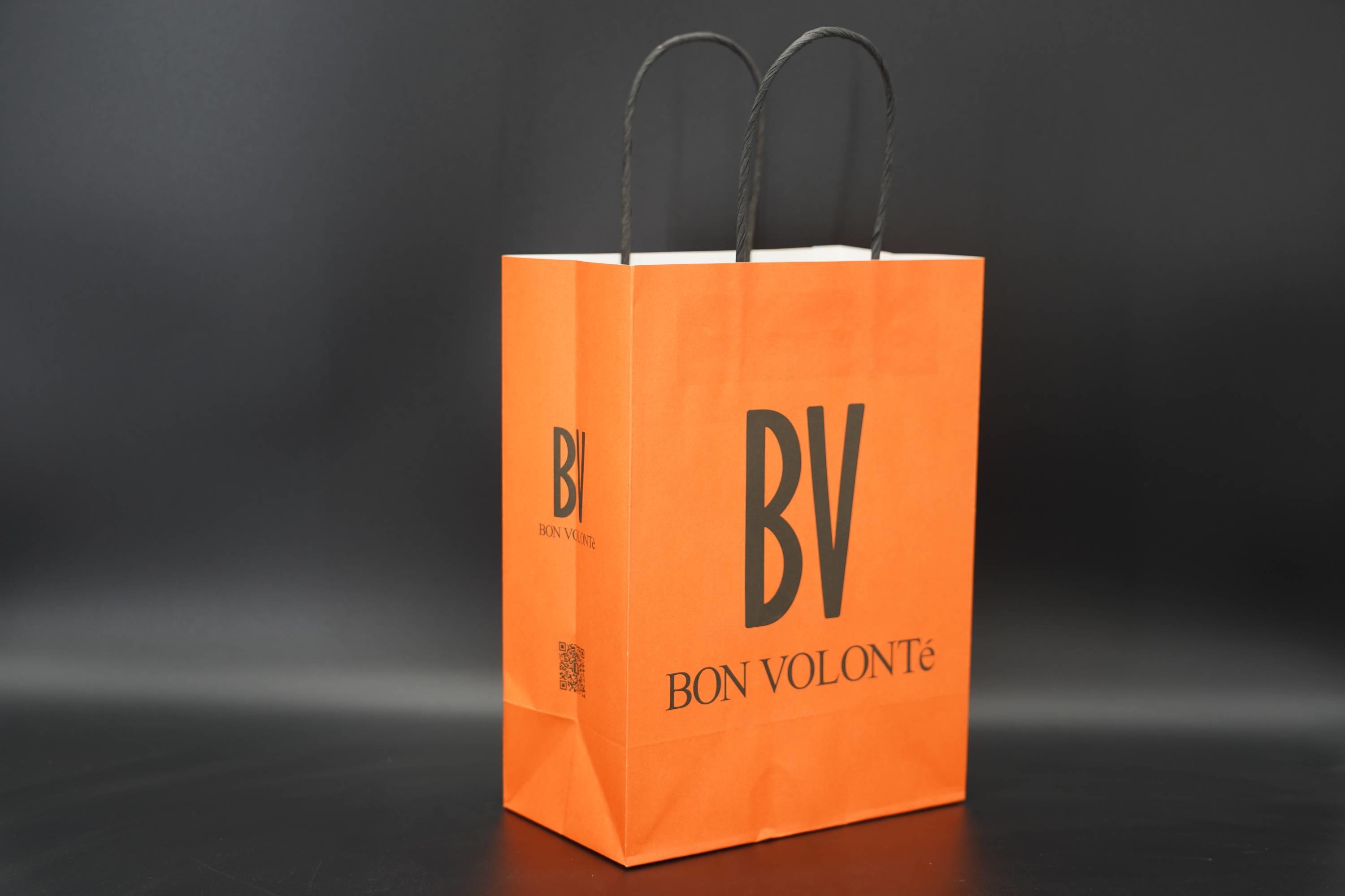 Reusable Kraft Paper Bags Sustainable Black Twisted Handle Kraft Bags