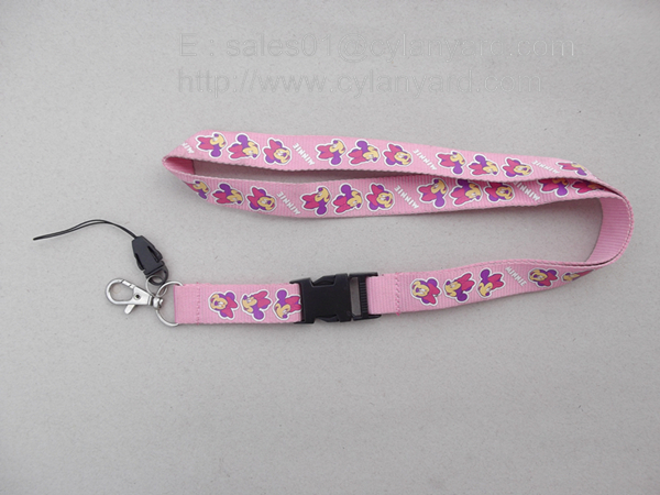 Corporate logo polyester lanyards