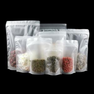 Buy cheap Clear PE Zip Lock Stand Up Pouch Bags SGS Approved For Food Packaging product