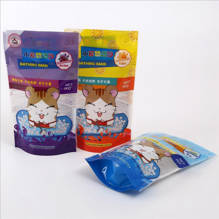 Custom LOGO Clear zip lock plastic underwear zipper snack food packaging bag