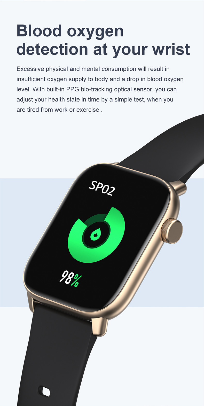 1.75 Inch Bluetooth Android Smartwatch Sedentary Reminder Android 4.4