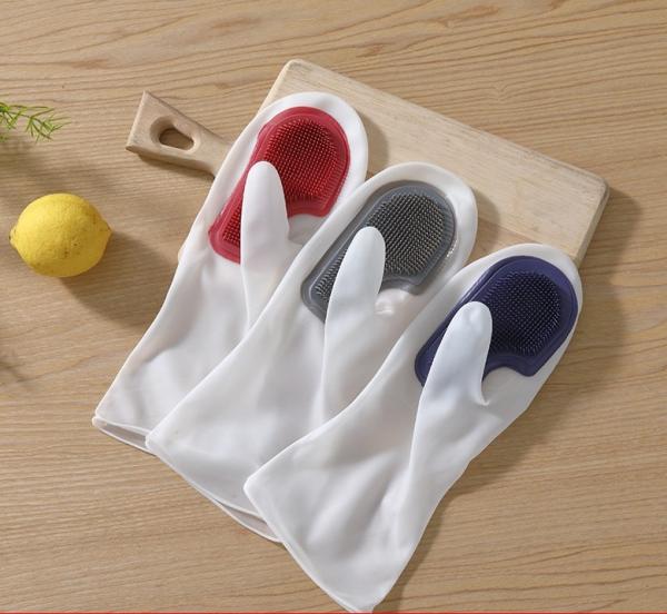 Factory Wholesale Bpa Free Kitchen Utensils Waterproof Silicone Scrubber For