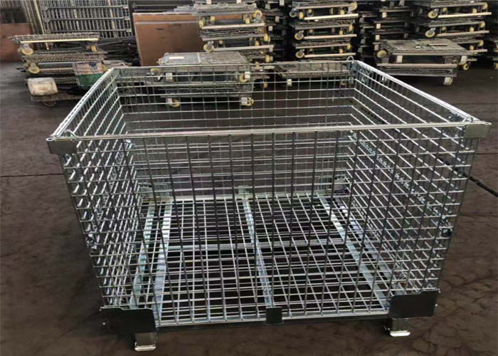 Steel Foldable Wire Pallet; Wire Container; Wire cage; Warehouse cage