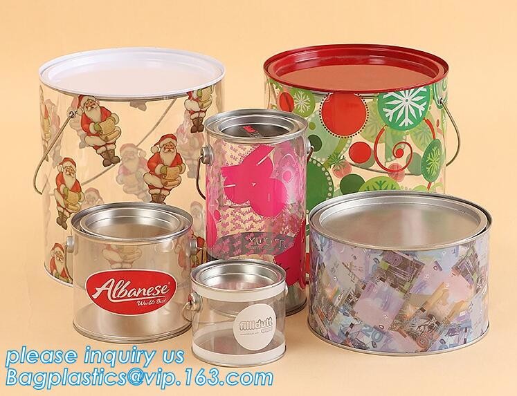 100ml pet clear plastic can,fruit candy tin container jars with aluminum lid,1 gallon clear paint can size bagease pack