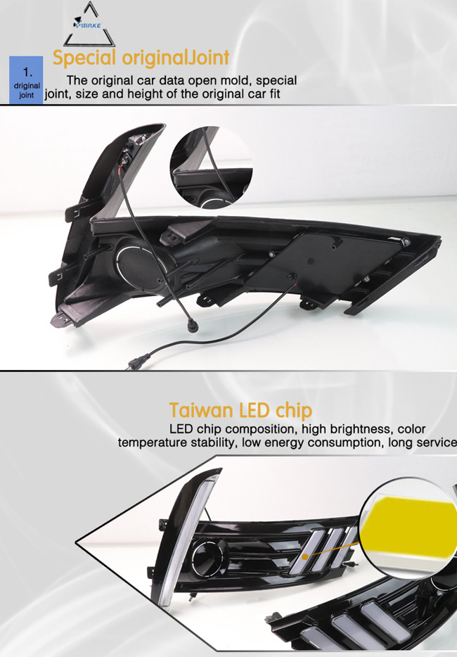 New Design Daytime Running Light Mustang Style For Toyota Corolla Altis 2017 2018