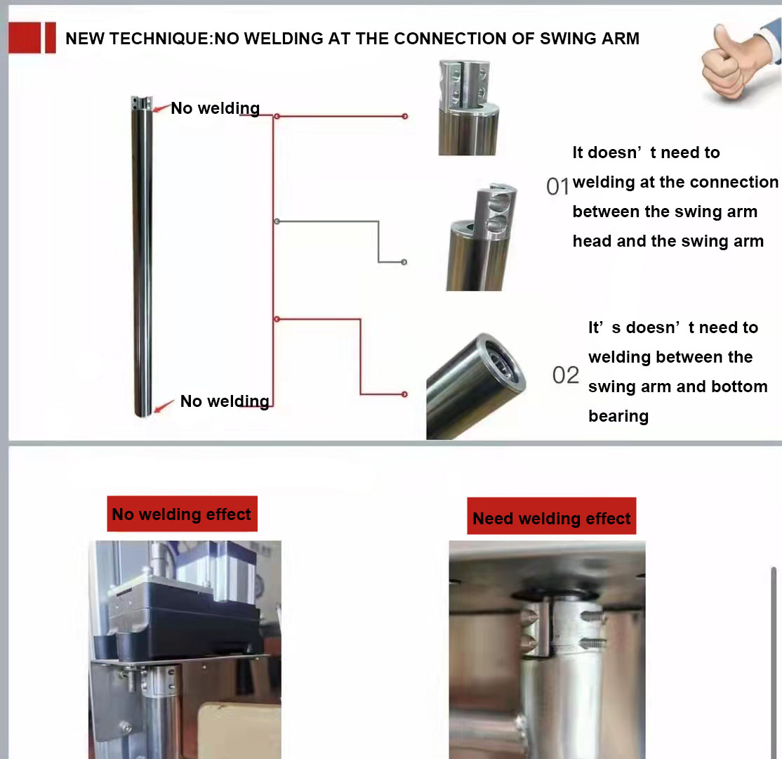 School Access Control Swing Turnstile Barrier Gate With Rain Protection