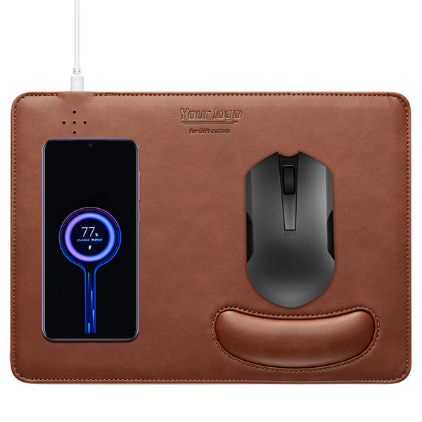 10W Mouse Pad Wireless Charger With Wrist rest