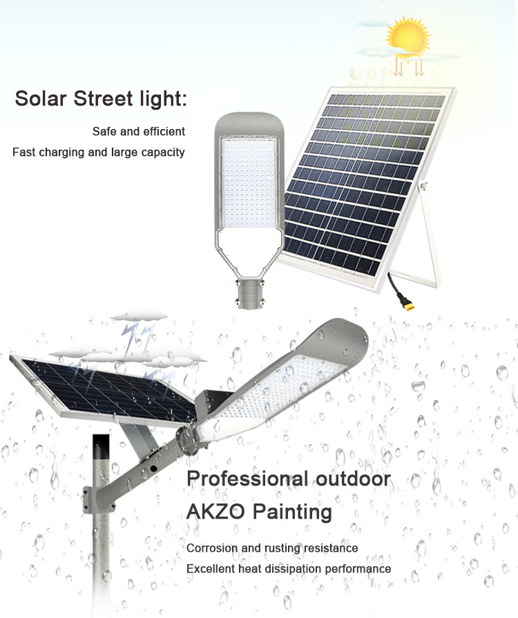 Solar Power 45watt 6500lm Smart Waterproof LED Street Light