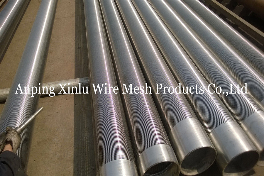 4" Looped V Wire Wrapped Johnson Type Continuous Slot Water Well Screen Pipe For Oil Well Sand Control