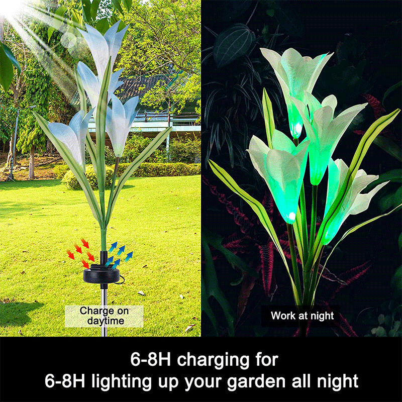 Warm white garden decoration