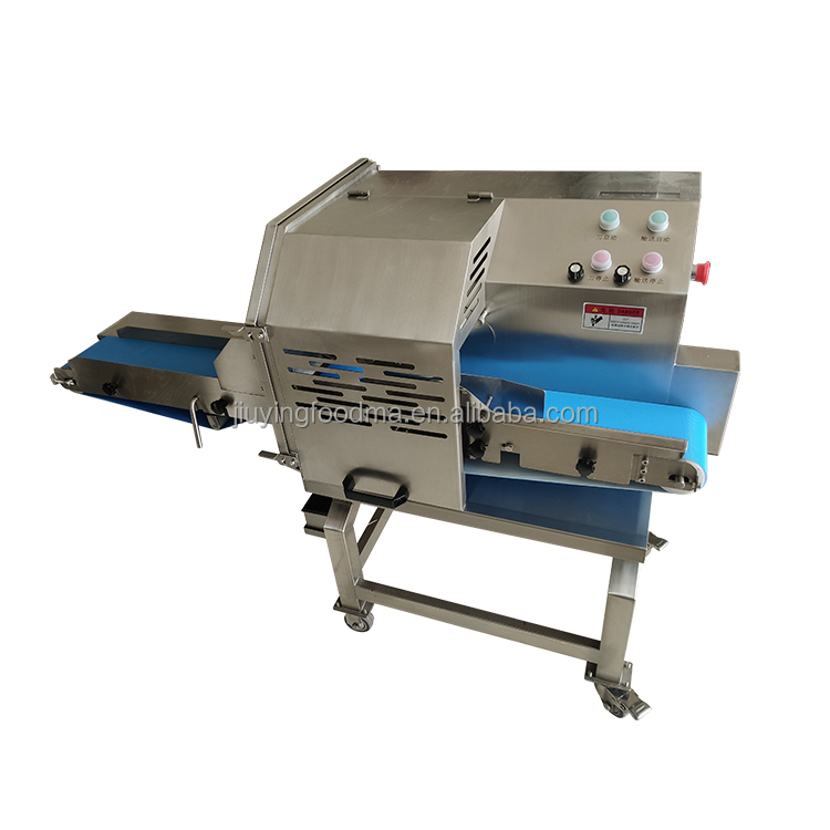 Frozen Meat /beef slicer Automatic conveyor belt function bacon processing equipment 304 stainless steel frozen beef slicer mach