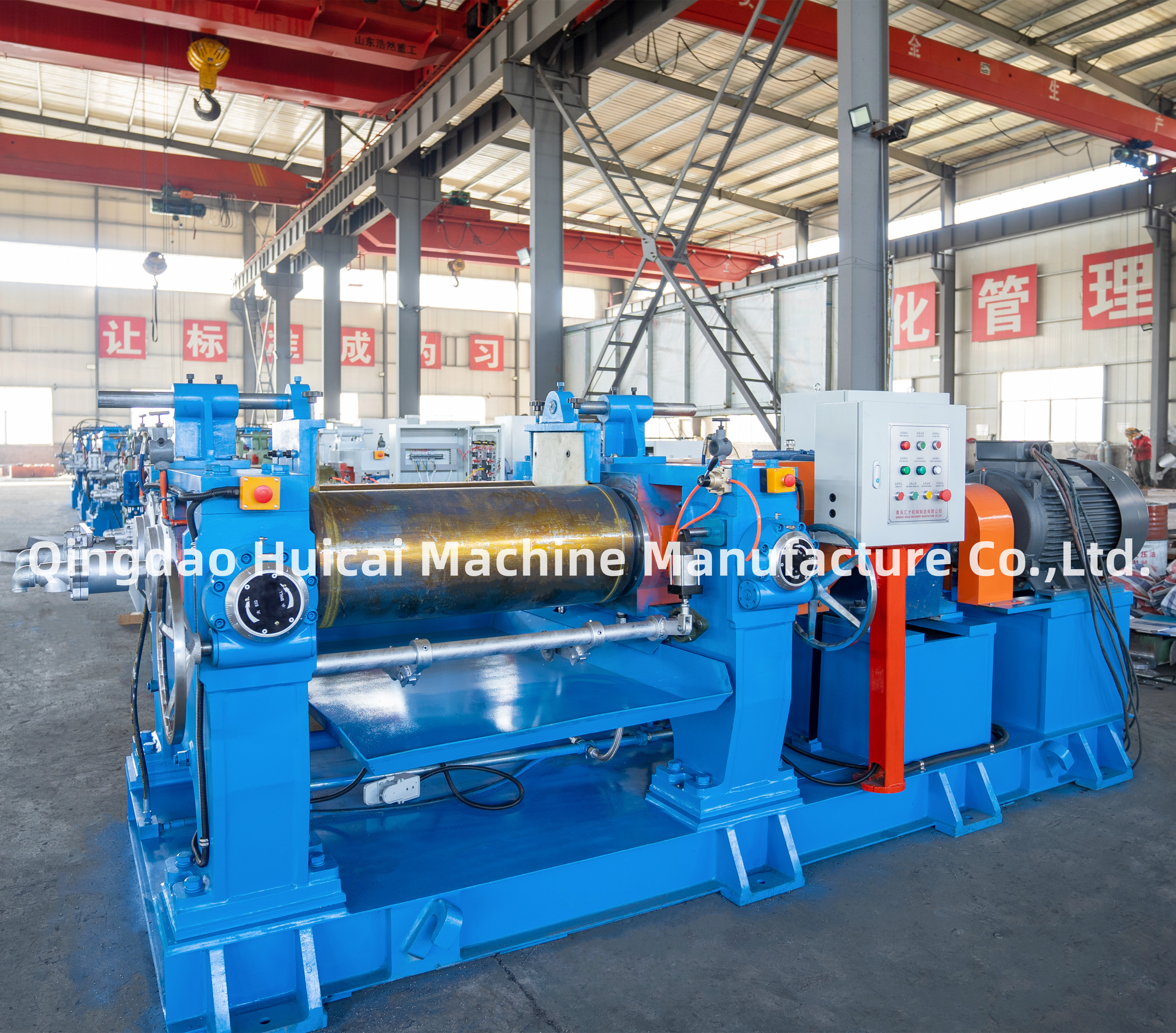 Two Roll Rubber Open Mixing Mill with 360mm Diameter and High Efficienc