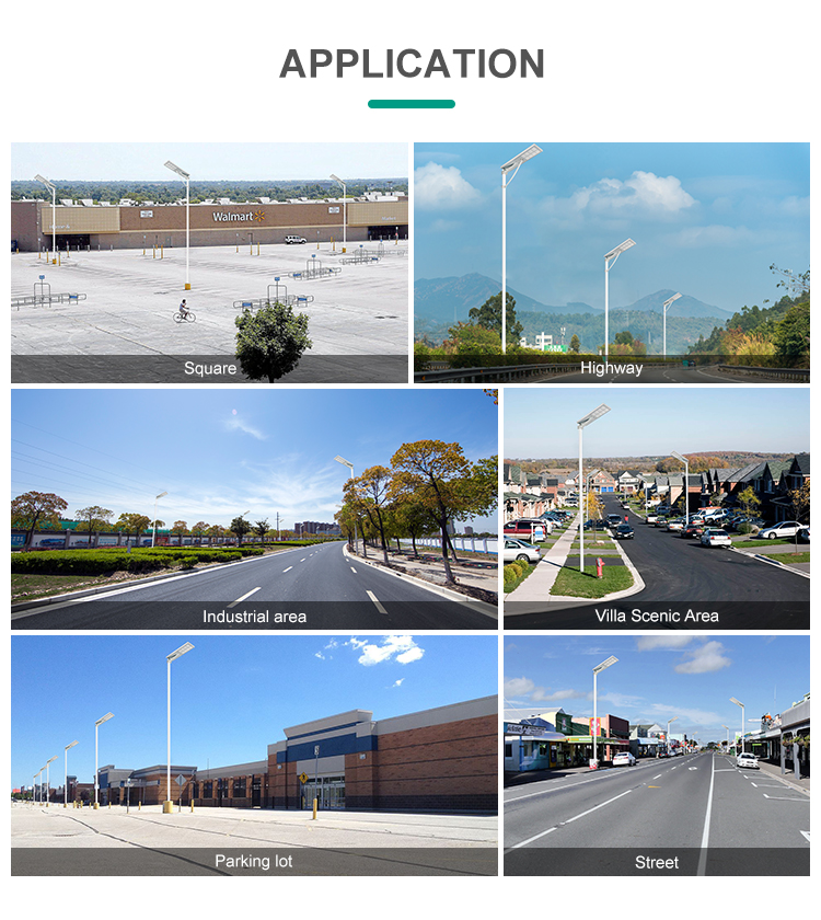 Integrated LED Solar Powered Lights MPPT All In One Solar Street Light
