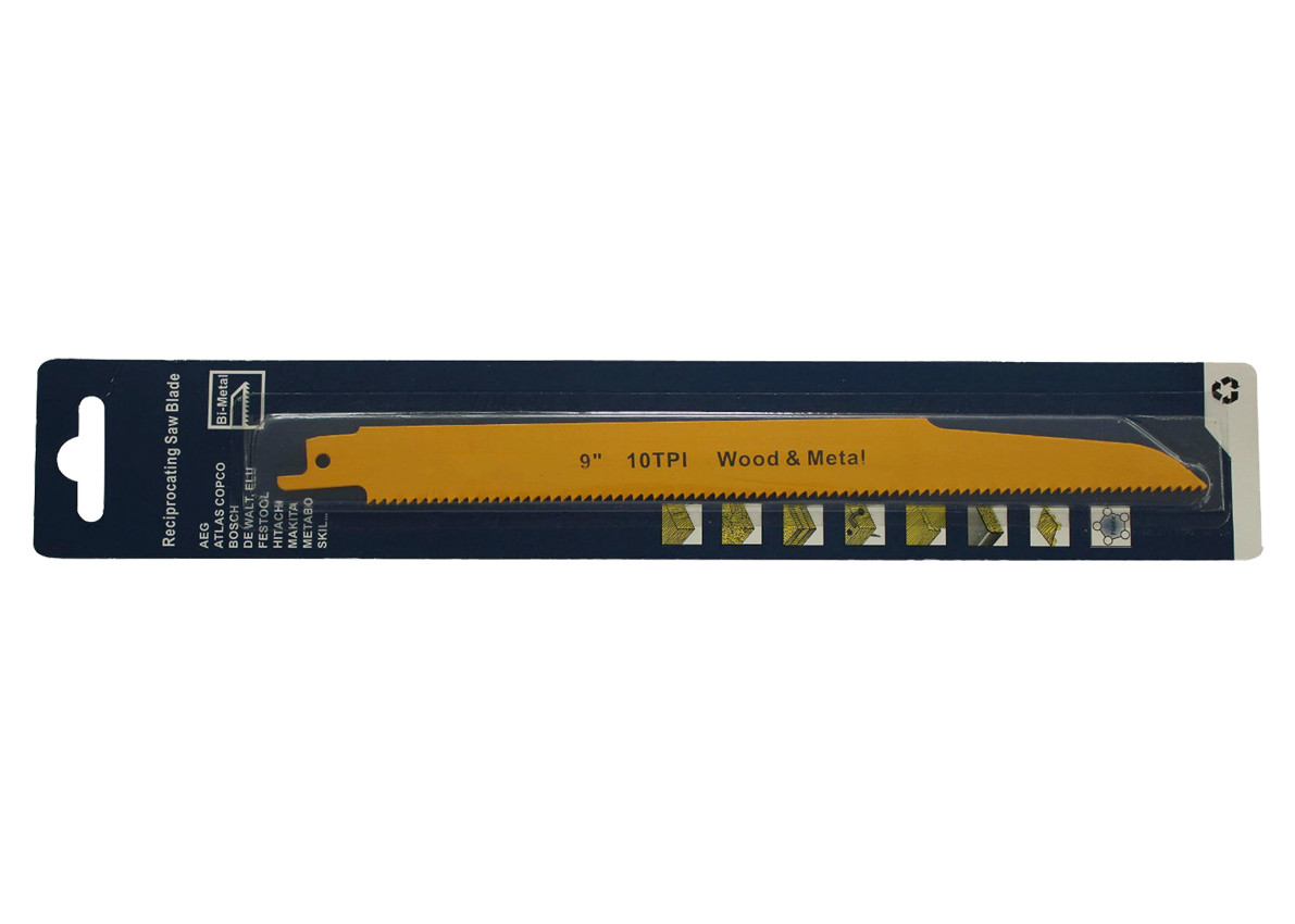 Reciprocating saw blade WD910A 225mm 10T for metal materials flexible cutting