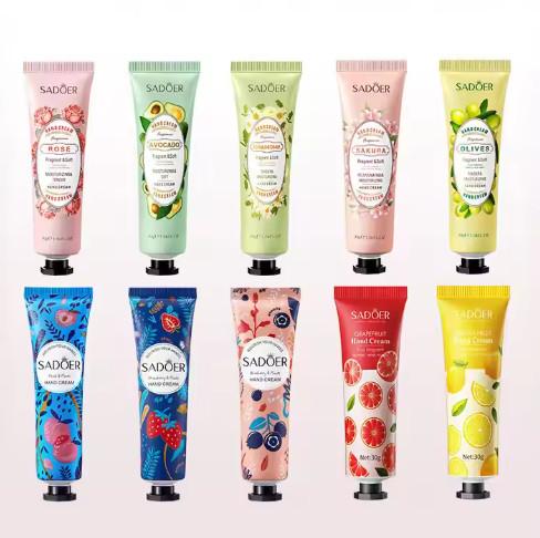 Quality Portable Natural Fruits Plant Ingredients Hand Cream Whitening Moisturizing Hand Cream for sale