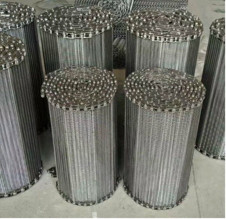 304 316 316l Stainless Steel Conveyor Belt , Custom Flat Wire Conveyor Belt,compound balanced belt