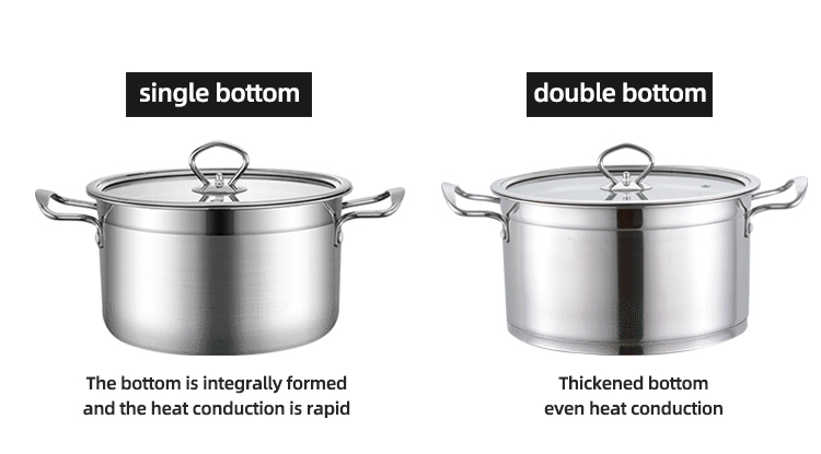 Mirror Polished Stock Pot Induction Soup Pot For Cooking