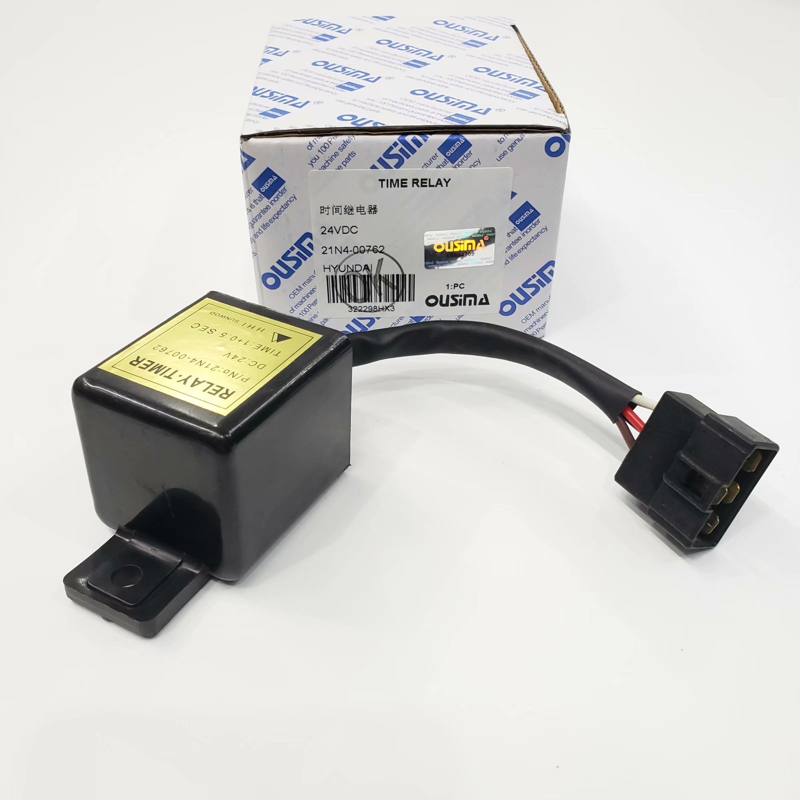 OUSIMA 21N4-00762 24V Timer Relay For Excavator HYUNDAI R210-7 R220-7