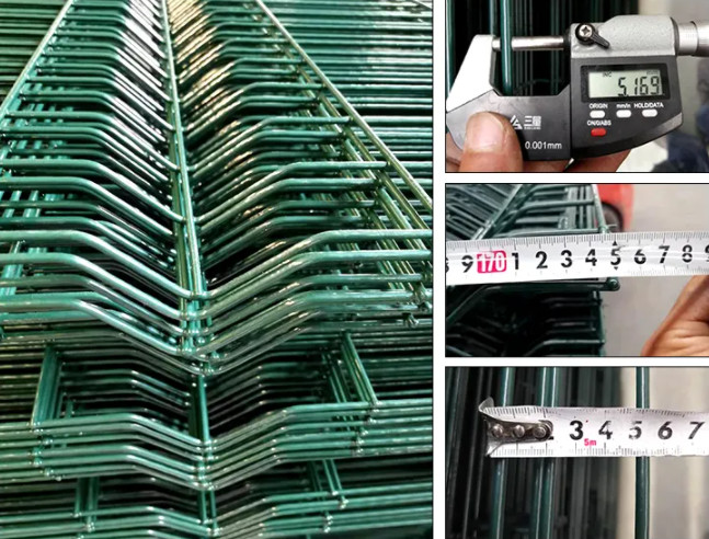 Galvanized V Shaped 4.5mm Triangle Fence Panel 3d Welded Wire Fence 1030mm