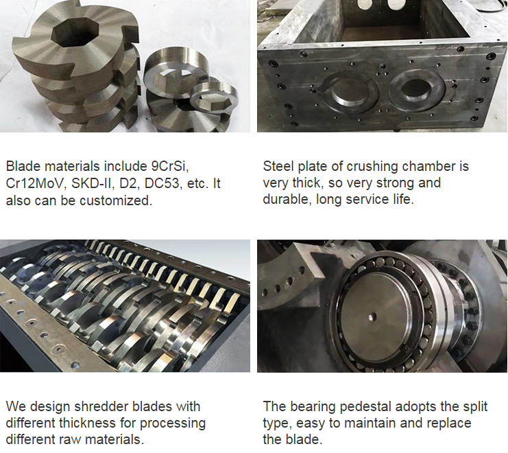 High Torque Metal Shredder Machine Double Shaft Aluminum Shredder Equipment