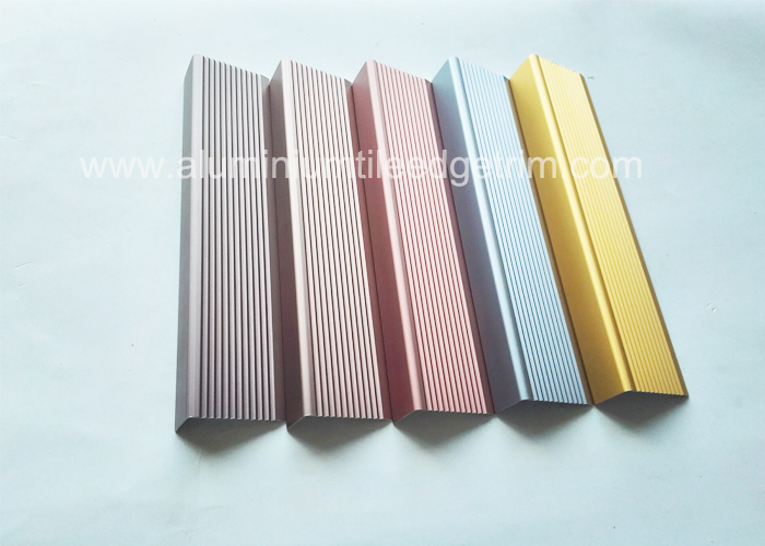 different anodized color aluminium stair nosing profile