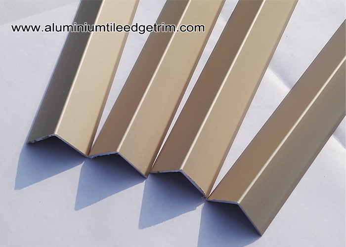 aluminum corner brace matt champagne