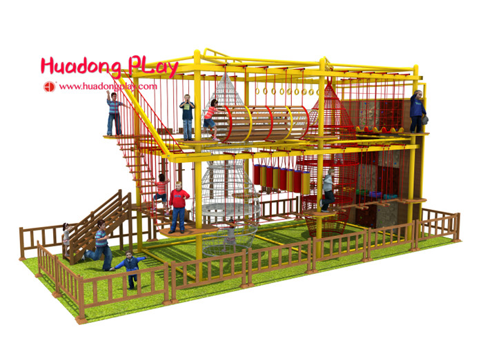 Kindergarten Indoor Adventure Playground , Fun Indoor Playground Climbing Frames
