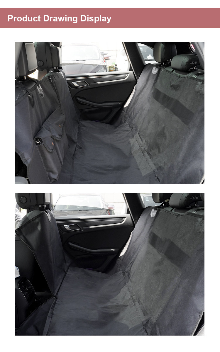Cheap 600d Oxford Dog Car Seat Cover For Back Seat 100% Scratchproof Pet Car Seat Cover With Nonslip Botton