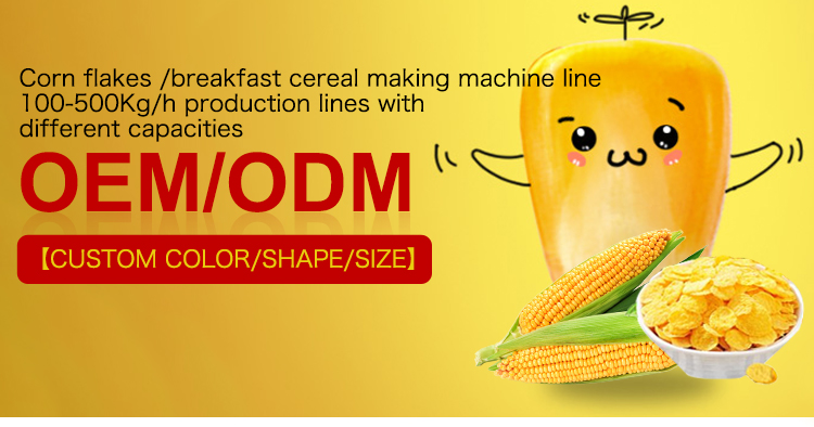Complete Corn Wheat Chips Flakes Puff Snack Food Production Line Extruder Making Processing Machine