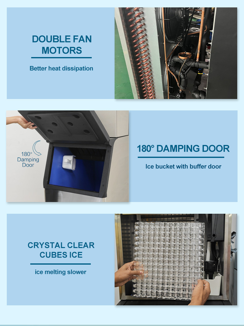 500kg Ice Making Machine Energy Saving Commercial Ice Machine