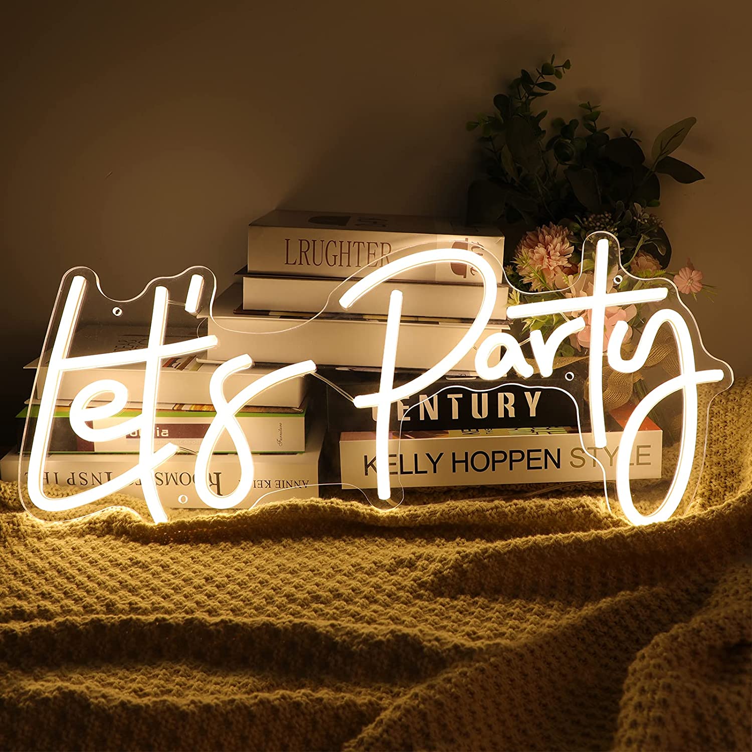 Acrylic Neon Led Channel Letters 3500K Warm White Neon Initial Light