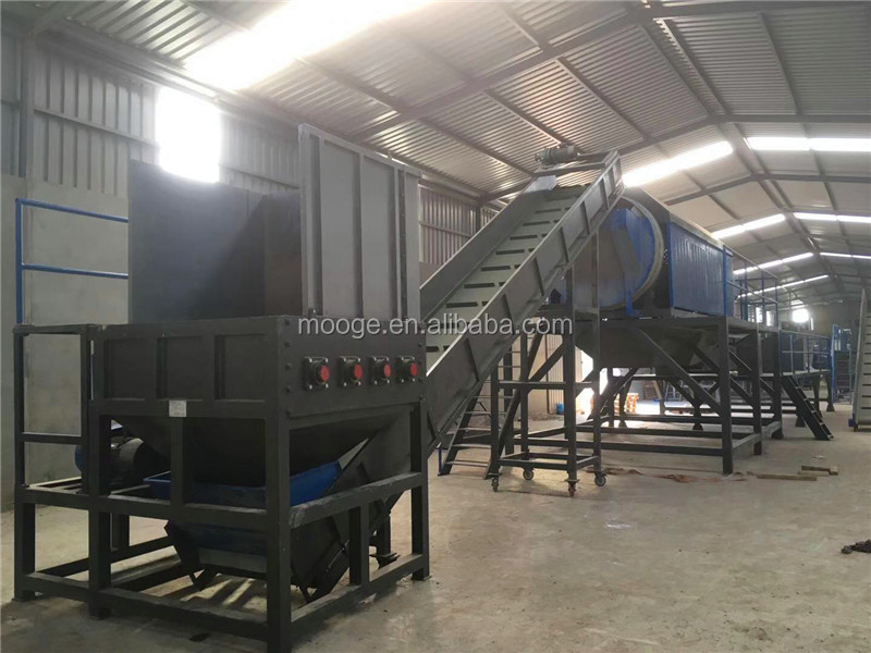 Inverter Plastic Washing Recycling Machine , 12-14mm PET Flakes Hot Washing Machine