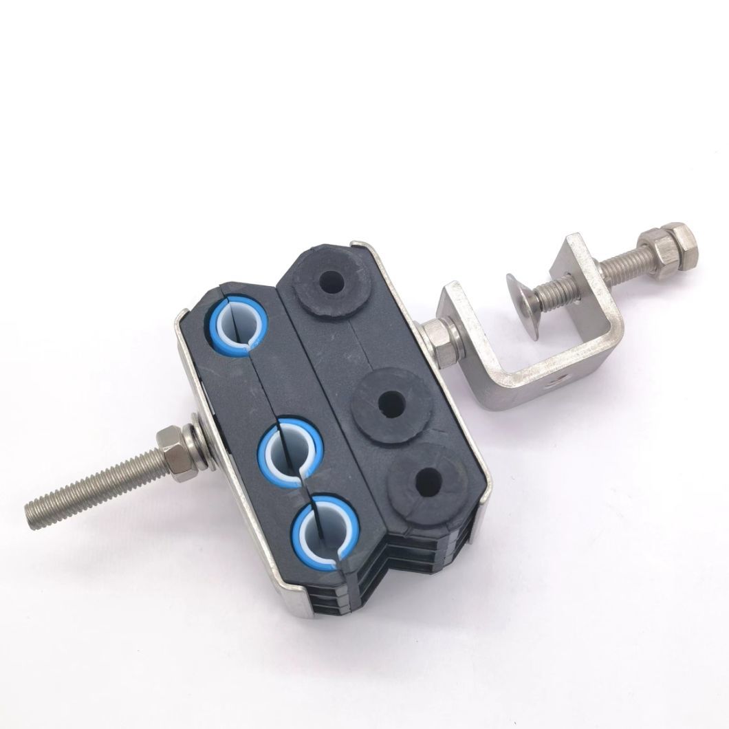 Combined Cable Clamp for Rru Fiber Optical Cable and DC Power Cable