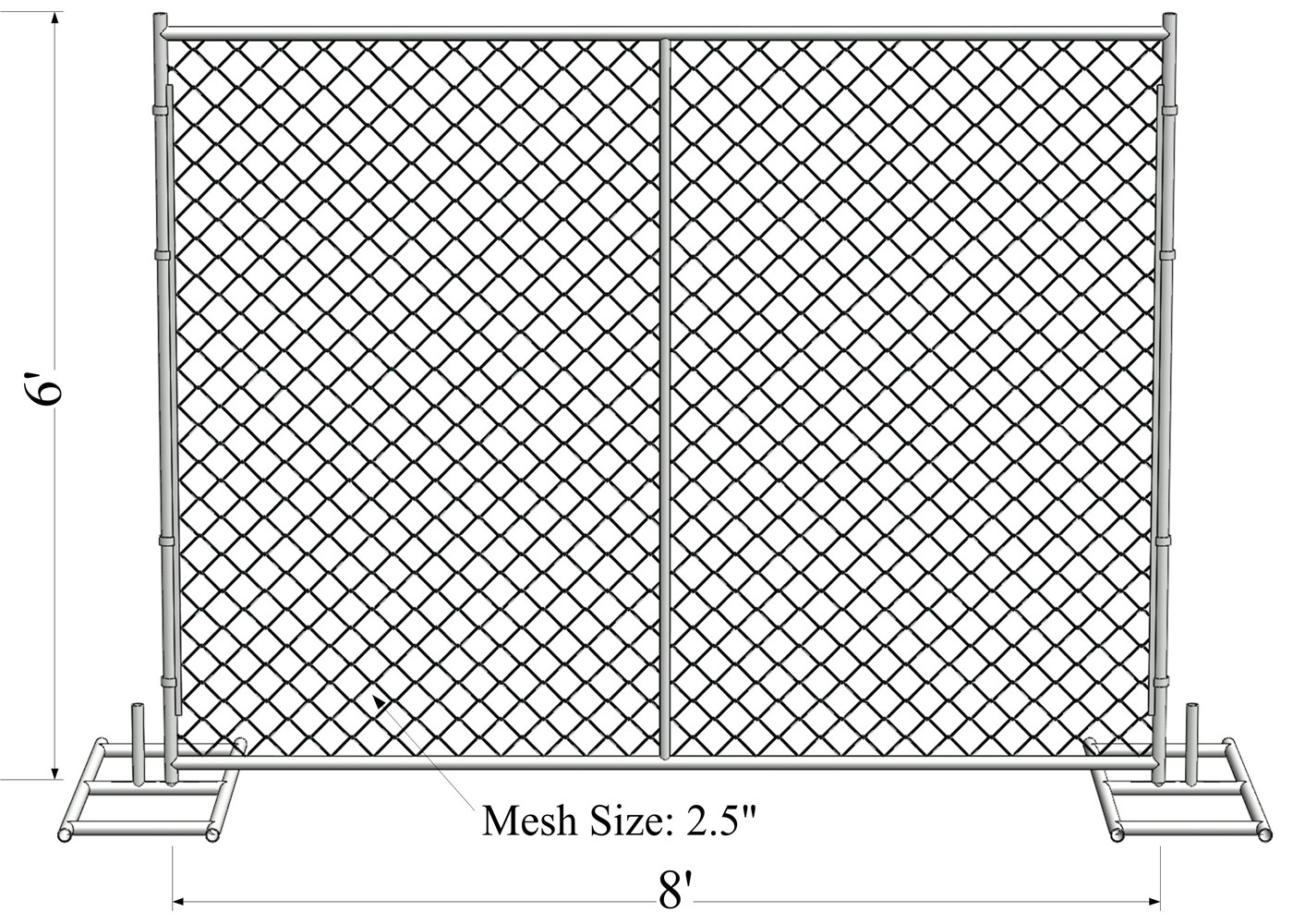 temporary construction fence