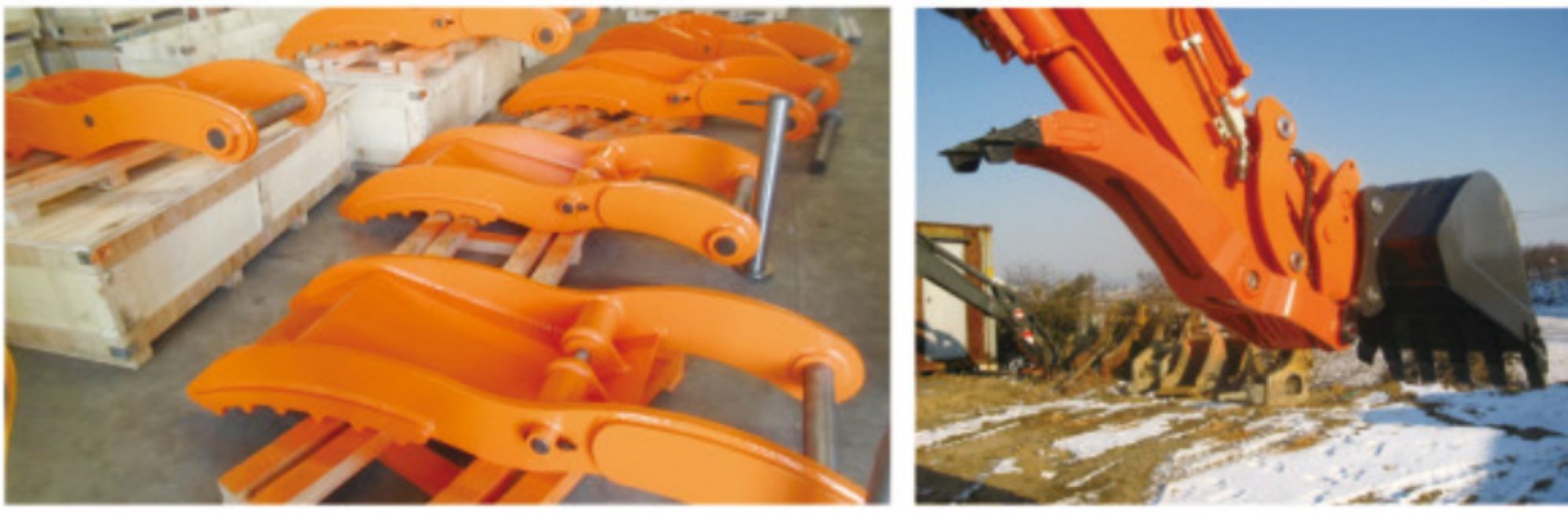 High Durable Steel Excavator Grapple Bucket 4 Tons 6Tons Excavator Thumb Screw
