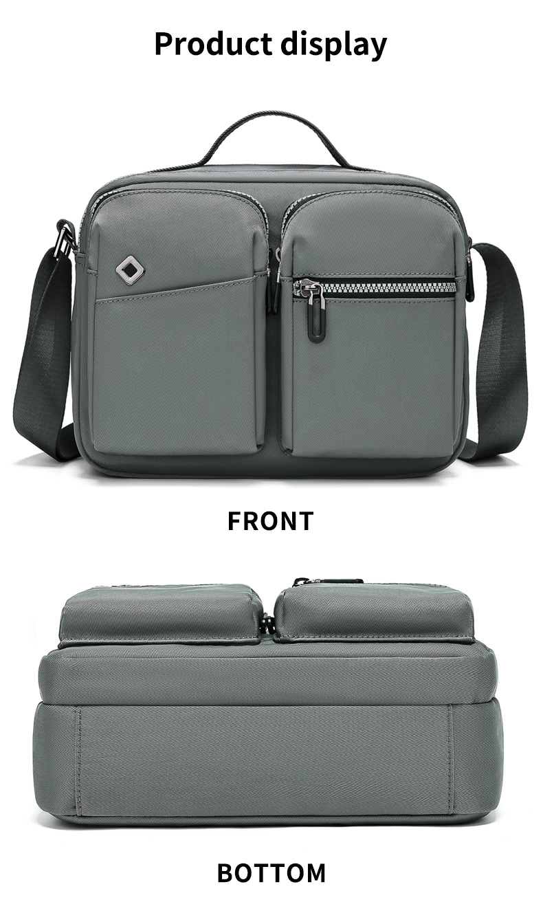 Oem Polyester Oxford Material Mens Waterproof Sling Bag Customised