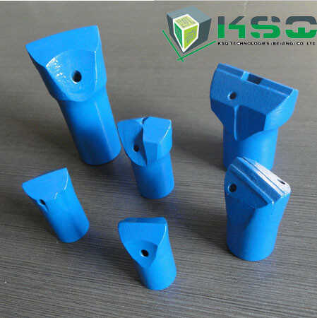 12 Degree 32mm Tapered Chisel Drill Bit For Small Hole Rock Drilling Tools with 7 Buttons