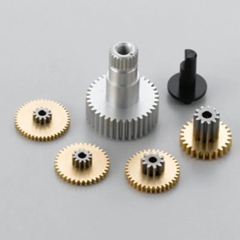 CNC Machining Stainless Steel Black Metal Twisted Metal Gear Sold 5 Shafts