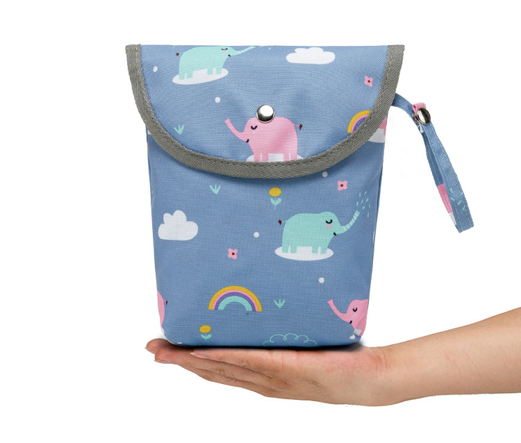 Wholesale Infant Cloth Toilet Diaper Bag Mini Waterproof Wet Dry Package for Baby Nappy Pouch Reusable Bag