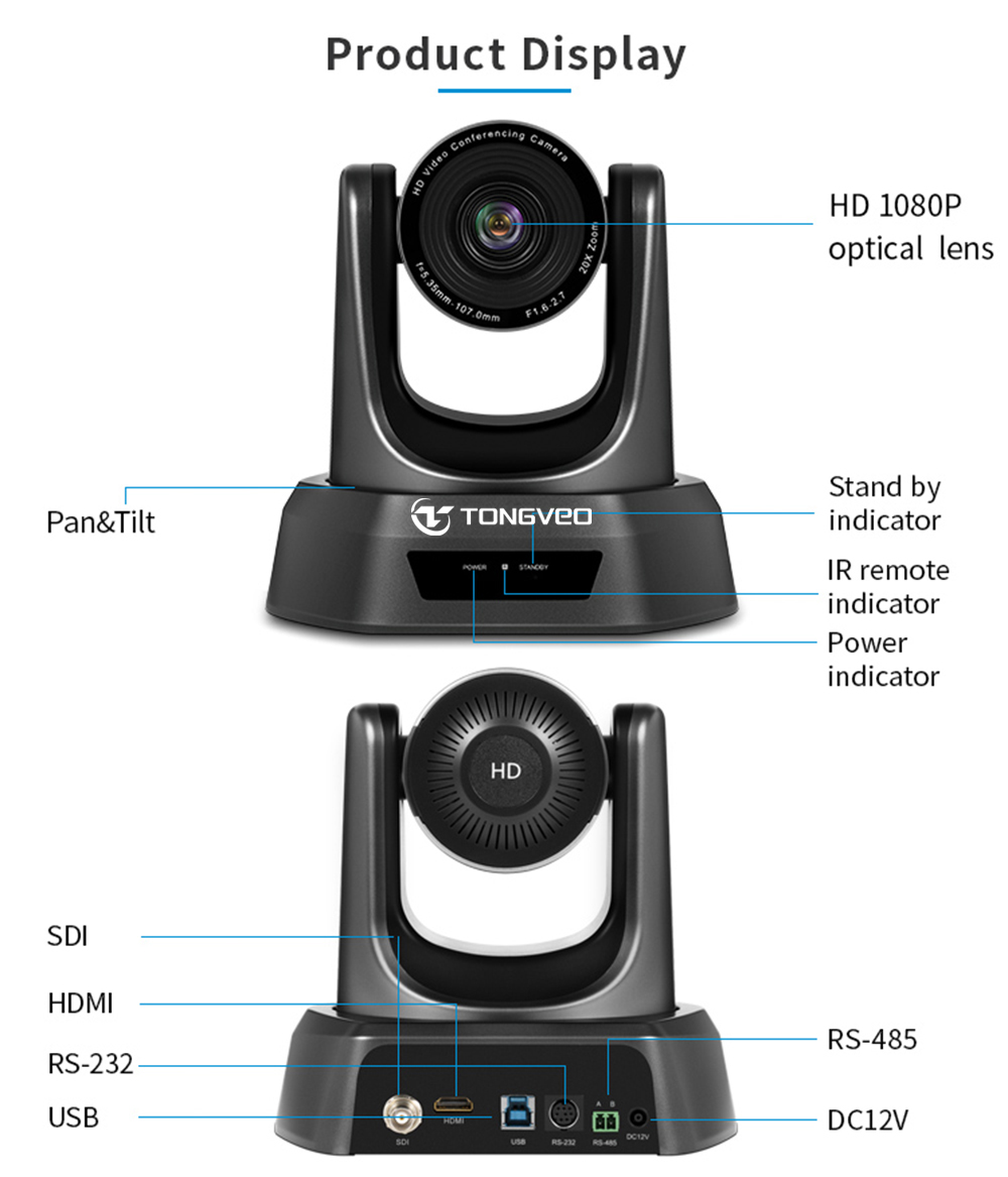 Tevo-Nv20A Optical Zoom Conference Camera HDMI USB SDI