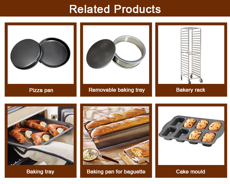 cake pan, Commercial Baking Tray Brown Baking Pan Non-Stick Oven Tray Bakeware Nonstick Cookie Baking Sheets