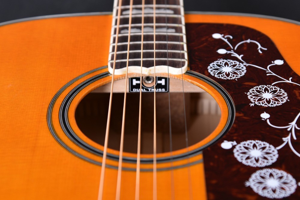 Customized 43 Inch Jumbo size solid wood J200 style acoustic guitar